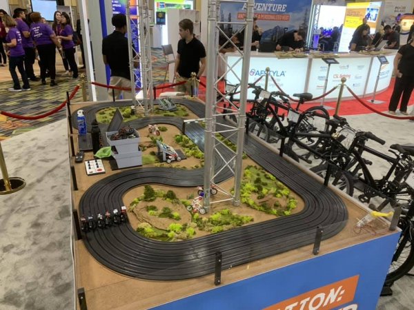 6 lane slot car track